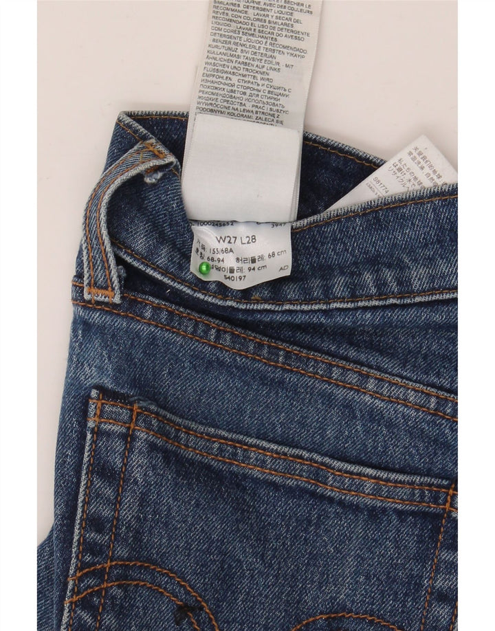 Vaqueros Levi's Mujer Rectos W27 L28 Algodón Azul