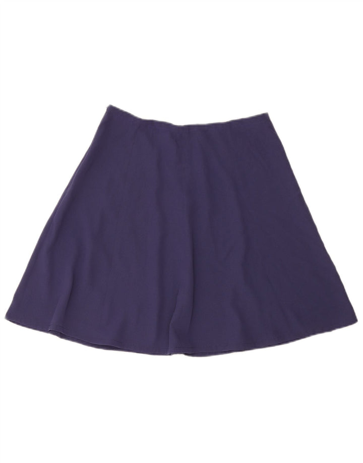 Vintage Mujer A-Line Falda W28 Medio Azul Marino