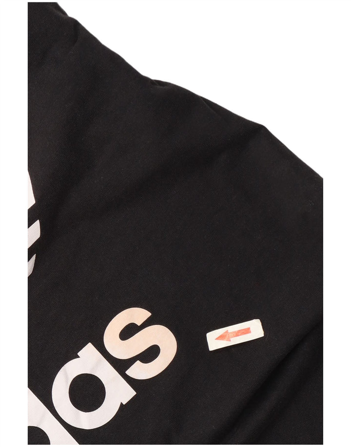 Adidas - Camiseta gráfica para mujer, talla 40, talla M, color negro
