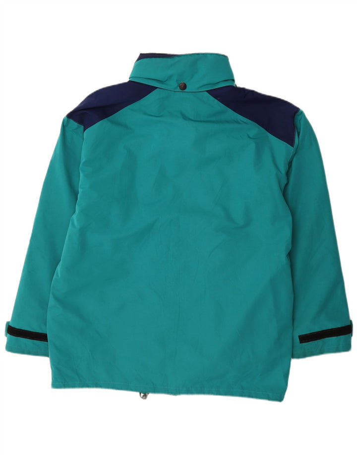 SALEWA Chaqueta cortavientos para hombre UK 40 Large Azul Colorblock Poliamida