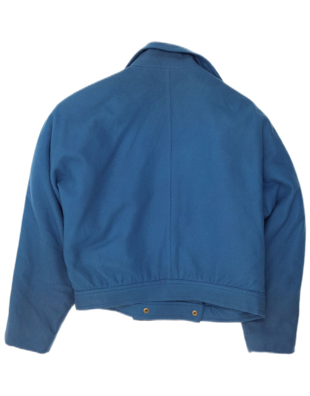 Vintage mujer chaqueta blazer de gran tamaño EU 42 lana azul grande