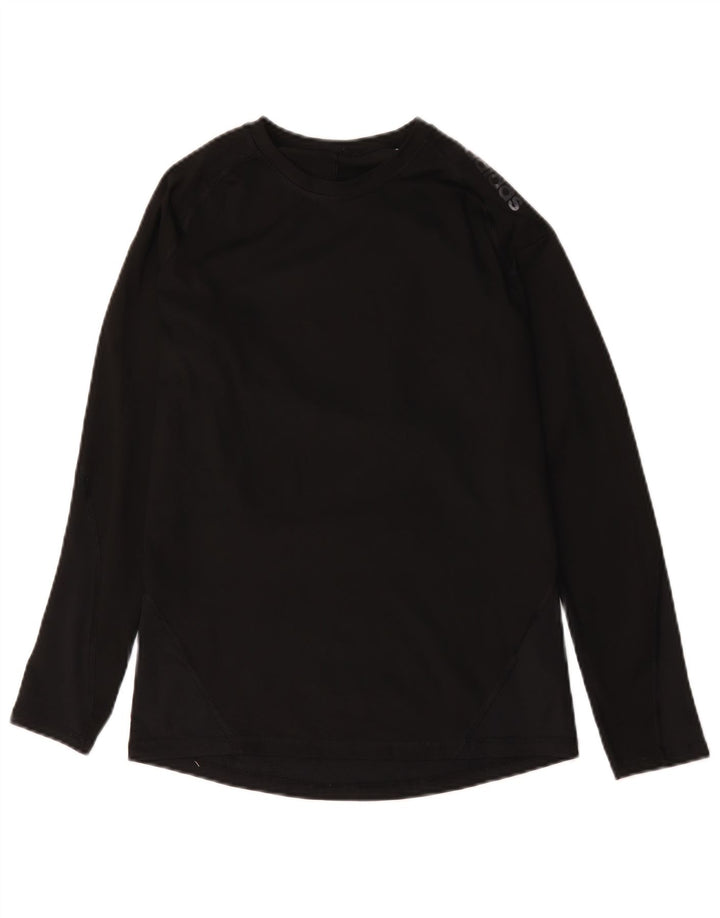 Adidas Mujer Climacool Graphic Top Manga Larga UK 12 Medium Negro