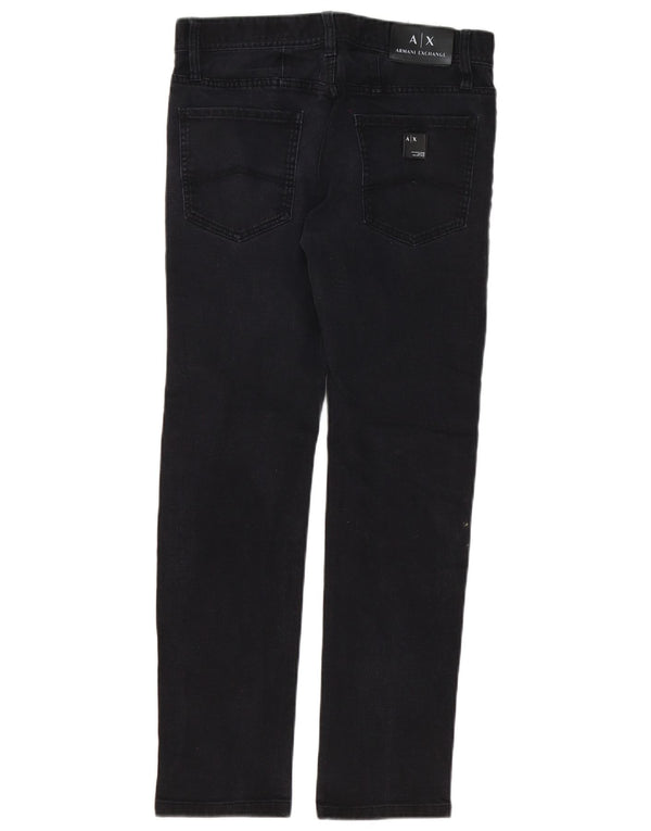 Armani Exchange Womens Slim Jeans W31 L29 Black Cotton