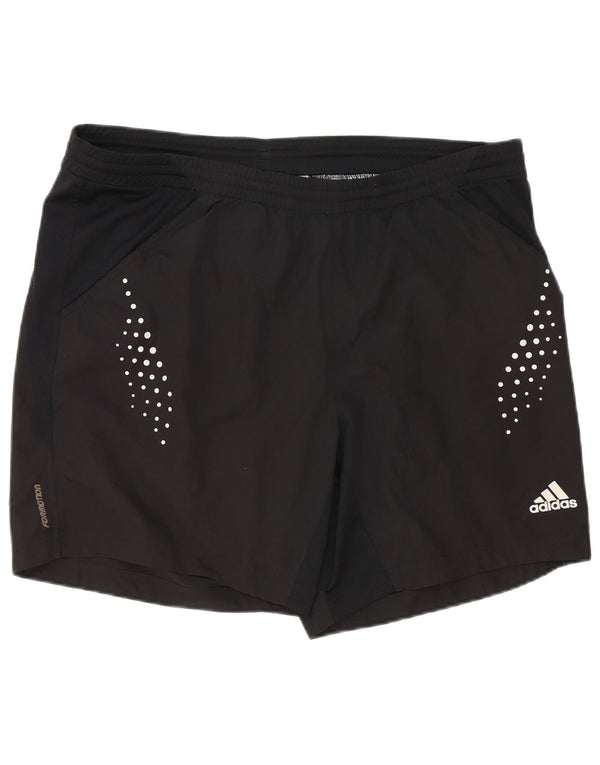 Adidas Mens Clima 365 Sport Shorts Grande Negro Manchado Poliéster