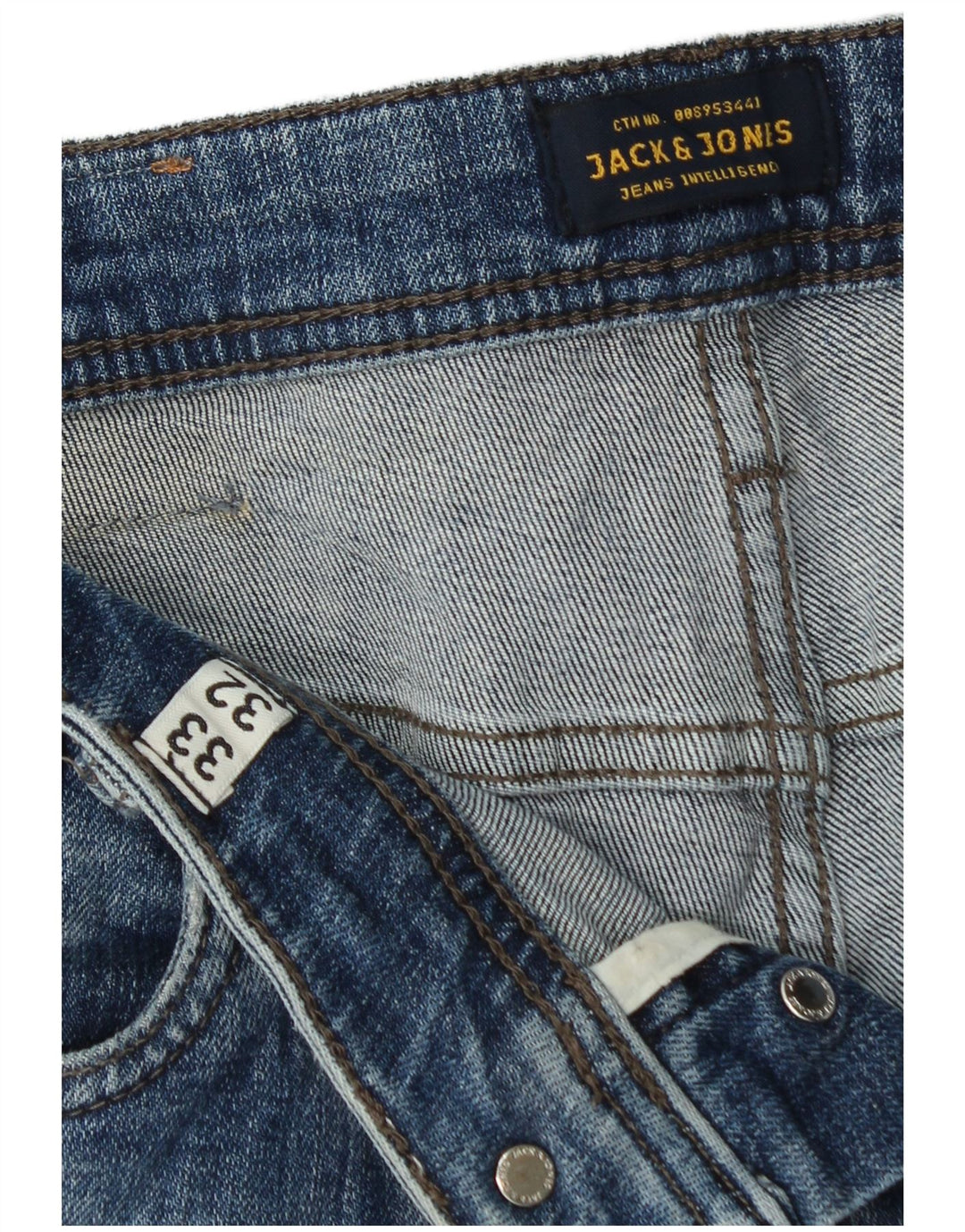 Jack & Jones Vaqueros slim GLENN para hombre W33 L32 Azul