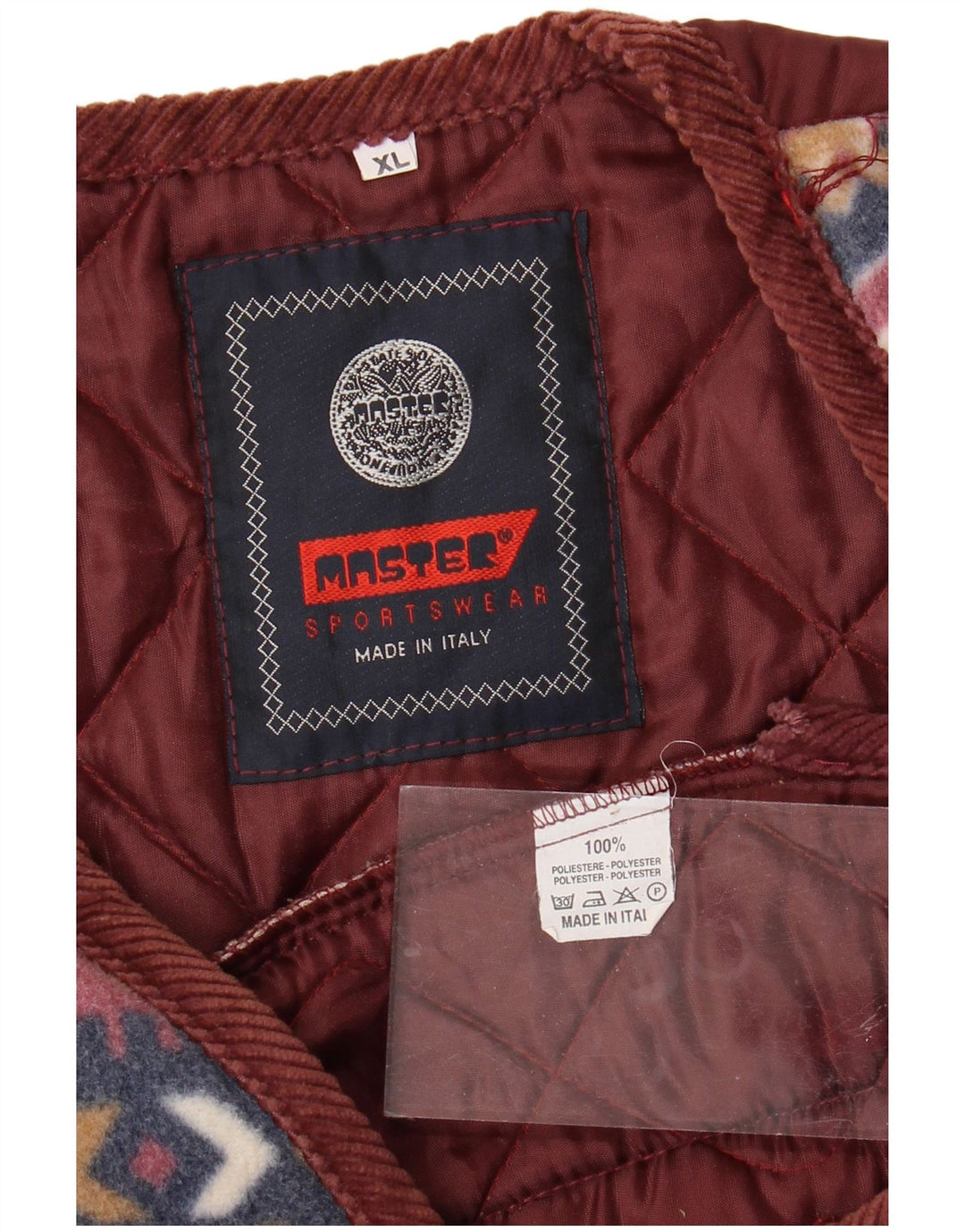 MASTER Chaleco polar para hombre UK 42 XL Poliéster Fair Isle multicolor