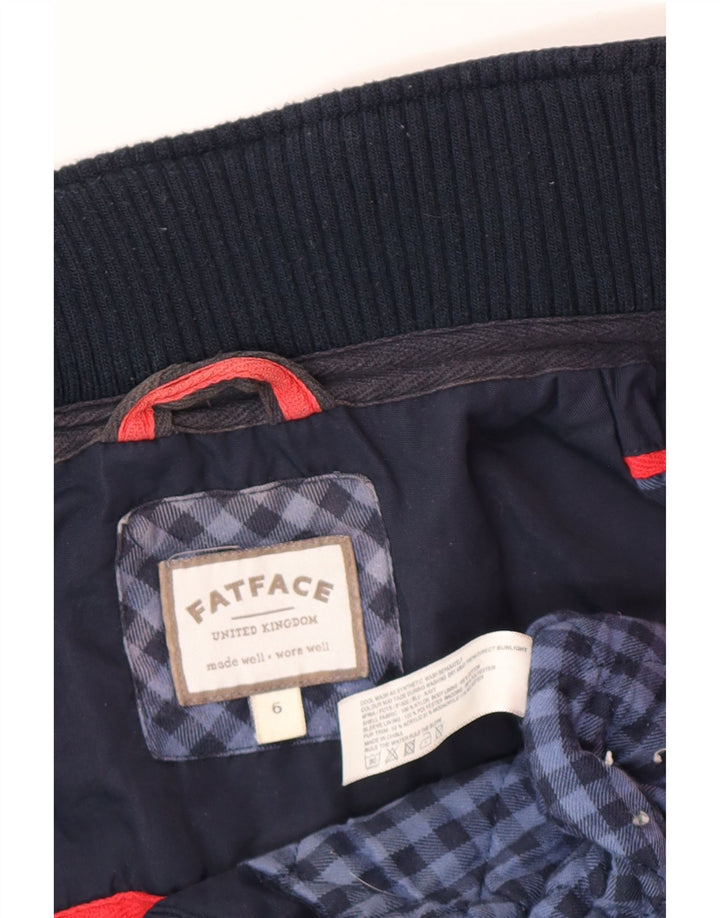 Chaqueta cortavientos para mujer Fat Face UK 6 XS Azul marino Nylon