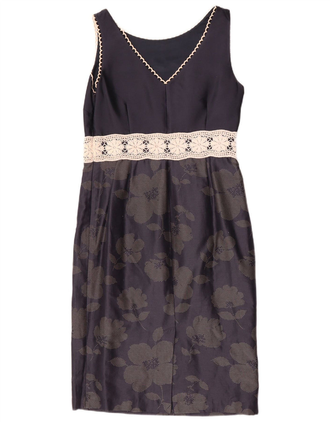 Fenn Wright Manson Vestido tubo para mujer Reino Unido 10 Pequeño Azul marino Floral