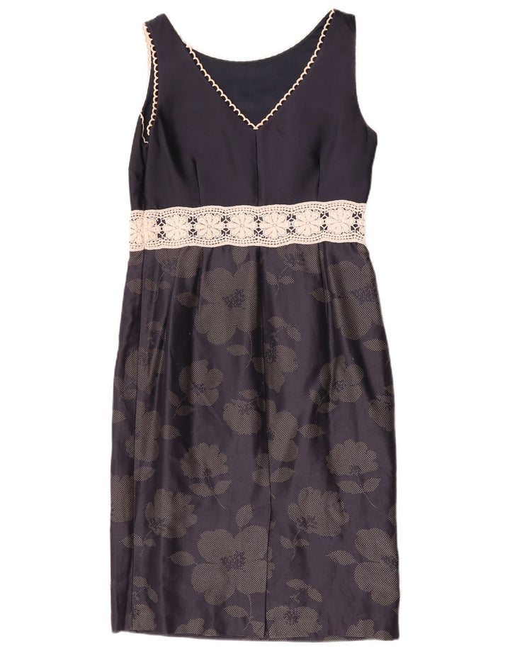 Fenn Wright Manson Vestido tubo para mujer Reino Unido 10 Pequeño Azul marino Floral