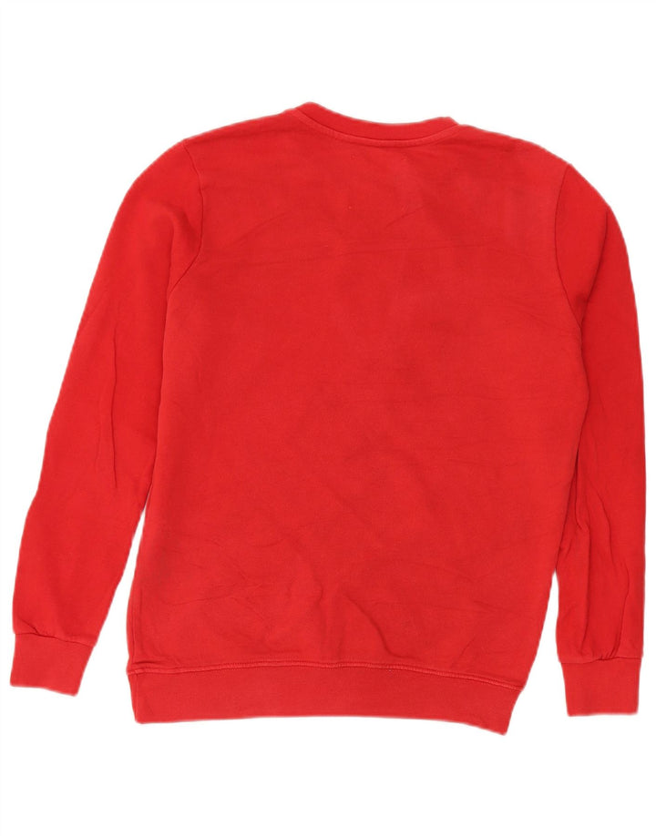Pyrex - Sudadera de gran tamaño con gráfico para mujer, talla 10, algodón rojo pequeño