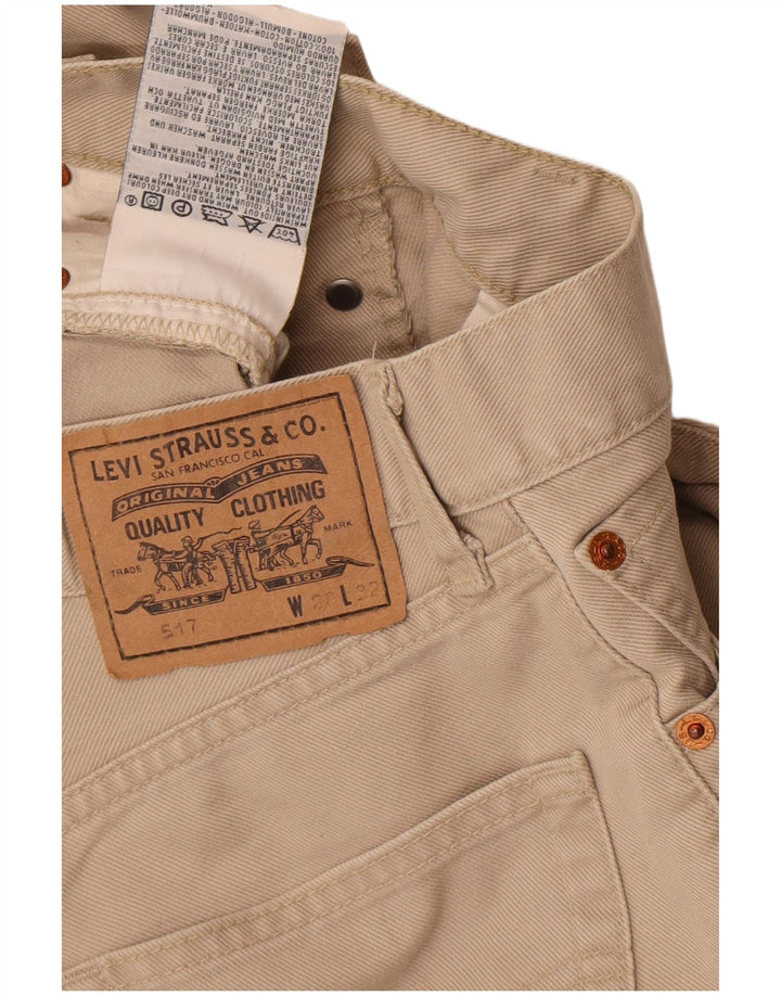 Levi's Mujer 517 Vaqueros Bootcut W28 L32 Algodón Beige
