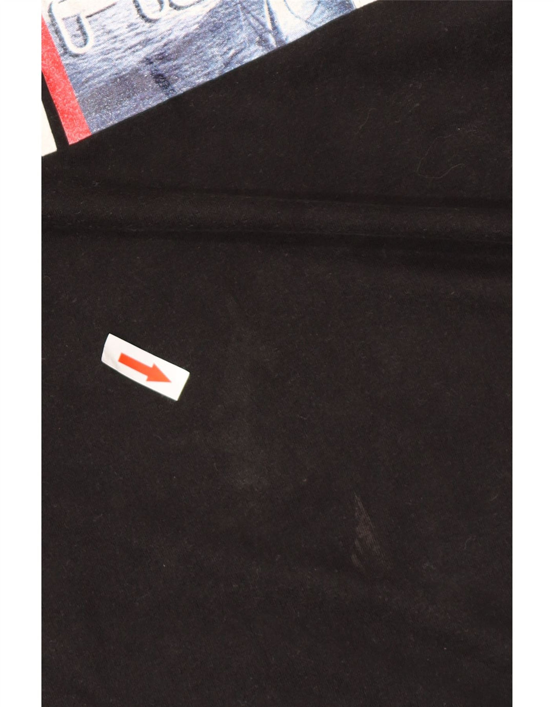 FILA Camiseta gráfica para hombre Top XL Algodón negro