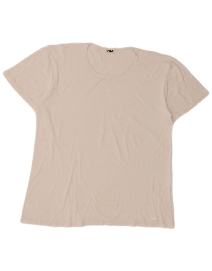 Fila - Camiseta para hombre, talla grande, color blanco
