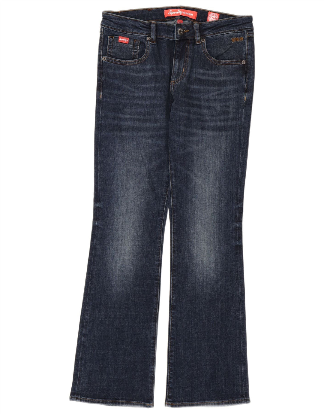 SUPERDRY Vaqueros Bootcut Mujer W28 L30 Algodón Azul