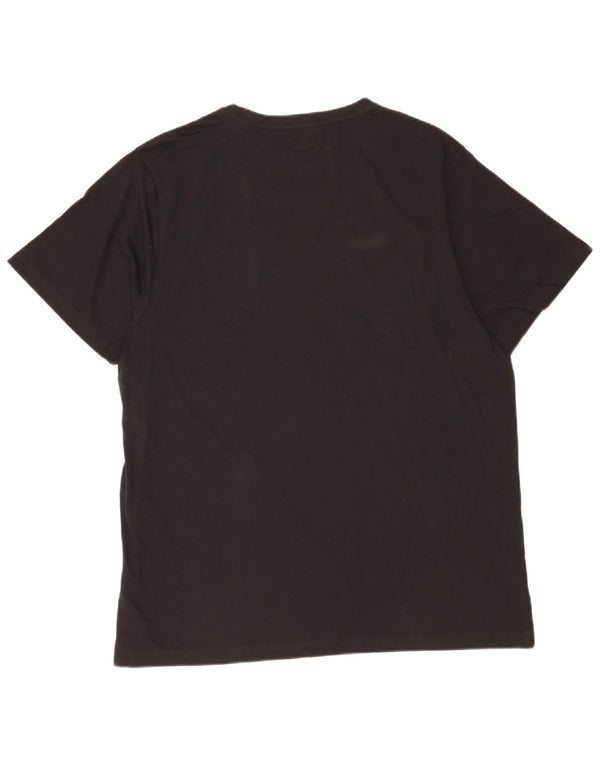 Hurley Camiseta gráfica para hombre Top 2XL Algodón negro