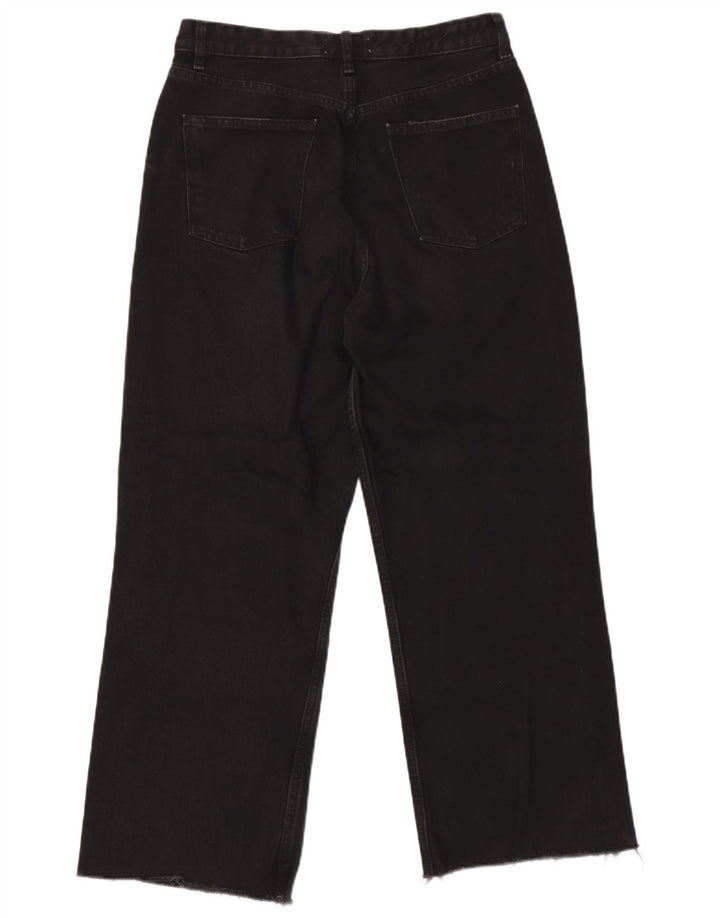 Zara Jeans Sueltos Mujer EU 42 Large W32 L28 Negro