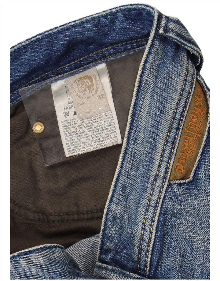 Diesel Vaqueros Rectos Hombre W32 L32 Algodón Azul