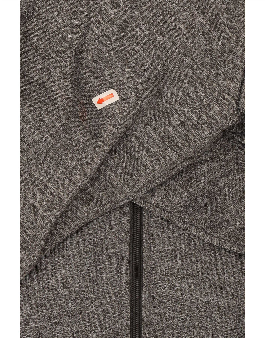 Ellesse Sudadera con capucha y cremallera para mujer UK 8 Small Gris Colorblock Poliéster