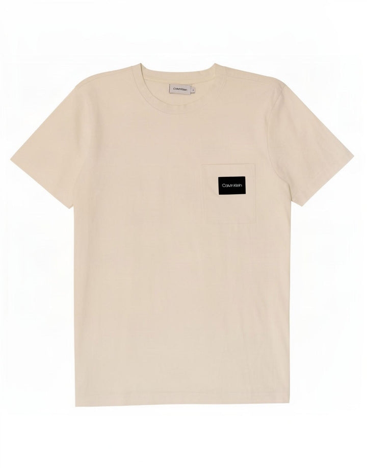 Calvin Klein - Camiseta para hombre, talla pequeña, color blanco