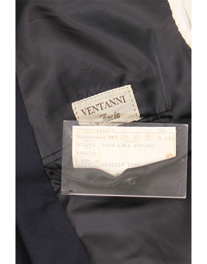 FACIS Chaqueta tipo blazer con doble botonadura para hombre IT 52 XL Lana virgen azul marino