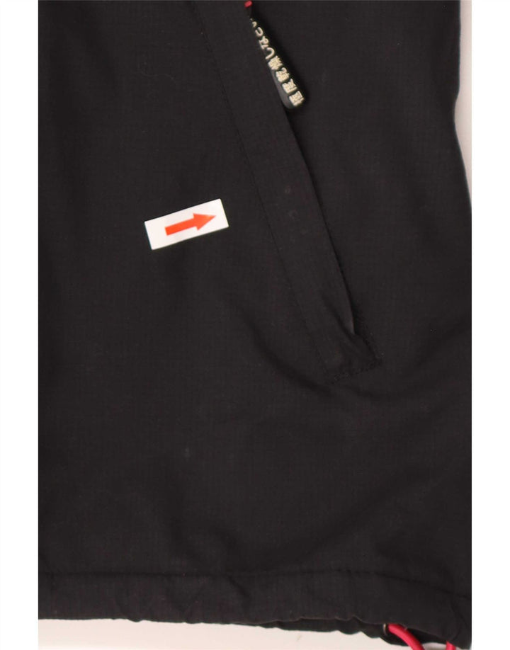 Superdry Chaqueta cortavientos con capucha Windcheater para mujer, talla 40, talla M, color negro