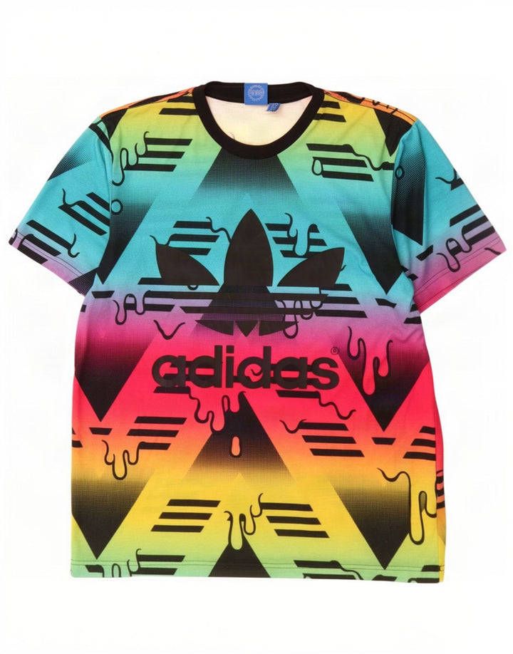 Adidas Camiseta gráfica para hombre Top Medium Poliéster multicolor