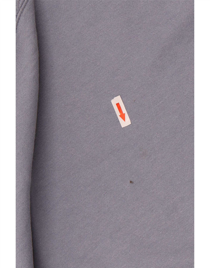 Zara Mujer Sudadera con Capucha Extragrande UK 10 Small Poliéster Azul