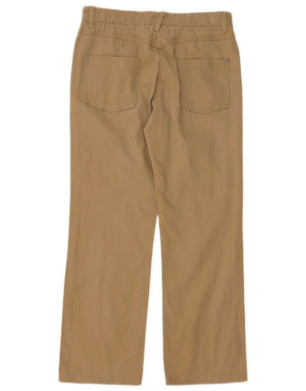 Timberland Womens Straight Casual Trousers US 6 Medium W28 L29 Beige Cotton