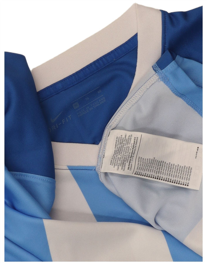 Camiseta Nike Dri Fit para hombre Top XL Poliéster a rayas azules