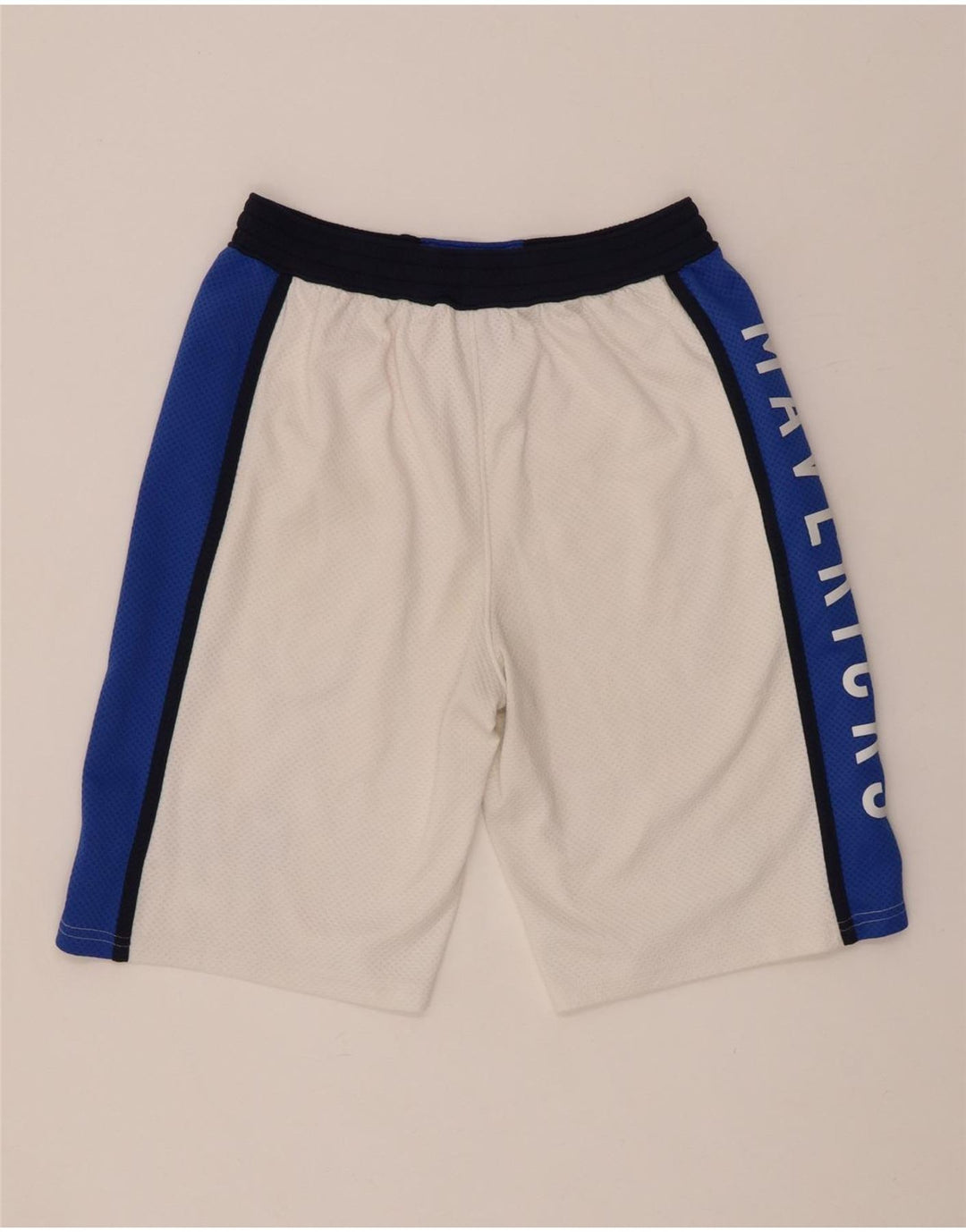 NBA Boys Dallas Mavericks Pantalones cortos deportivos 14-15 años Grande Blanco Colorblock