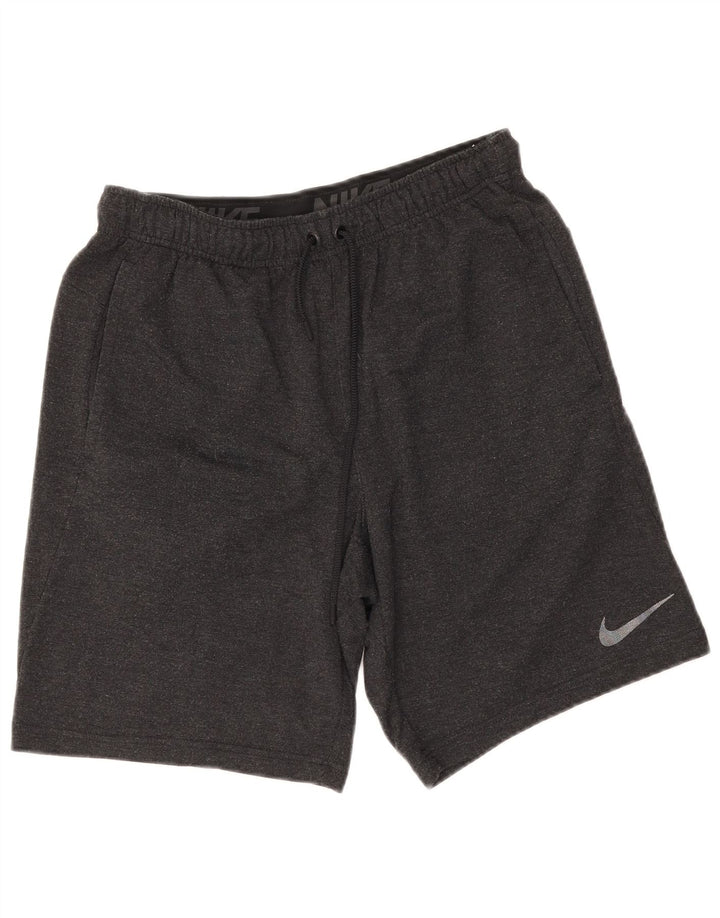 Pantalones cortos deportivos Nike de viscosa moteada en gris medio