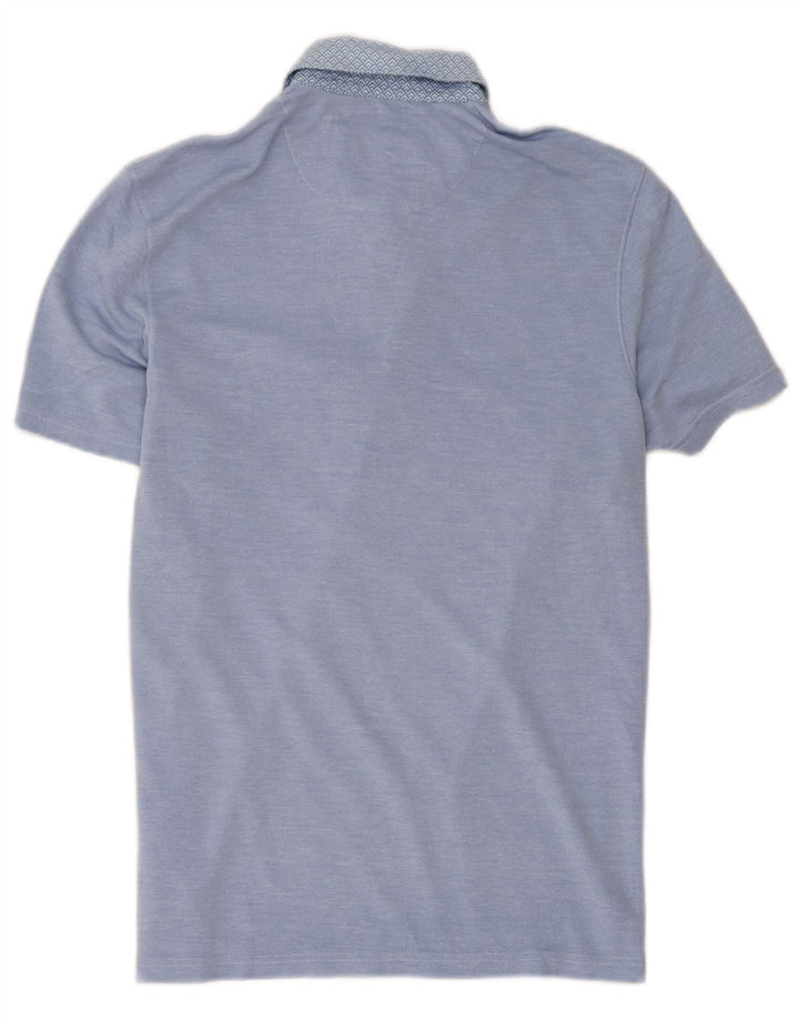 Ted Baker Polo para hombre talla 3 mediano azul modal