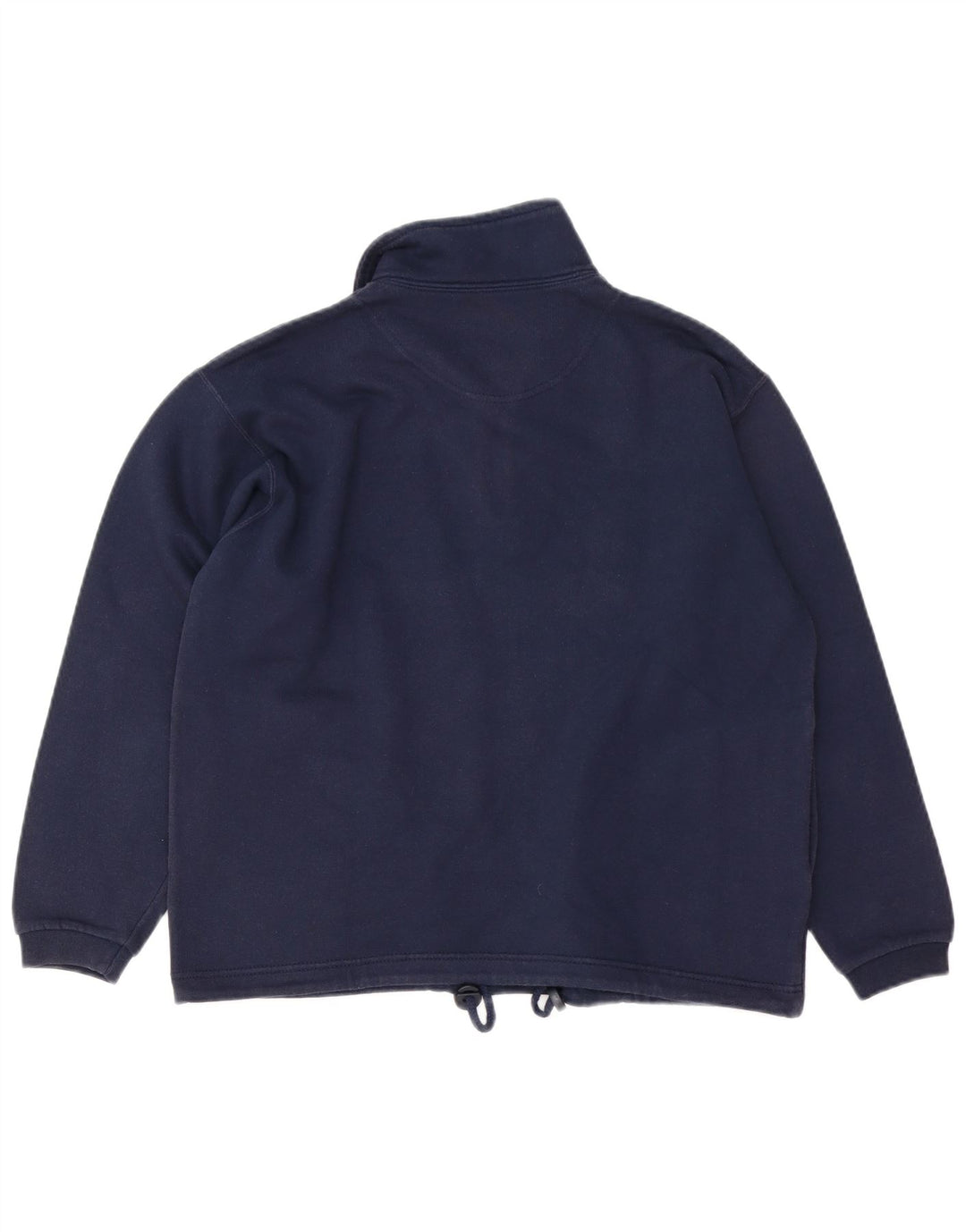 CHAMPION Sudadera con cuello y cremallera para mujer UK 14 Medium Azul marino Algodón