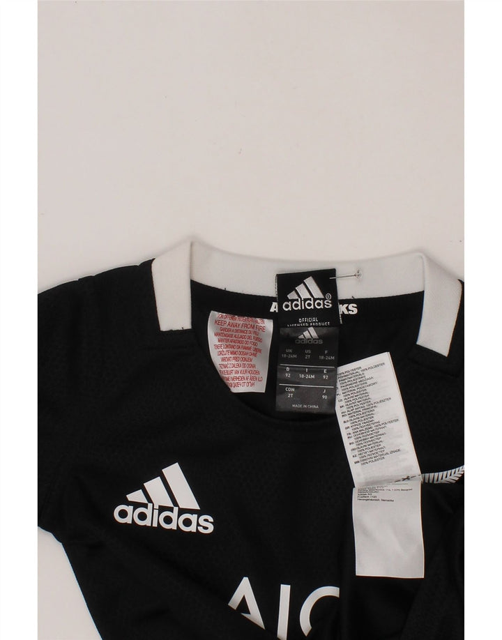 ADIDAS Baby Boys New Zealand Graphic Camiseta Top 18-24 Meses Negro