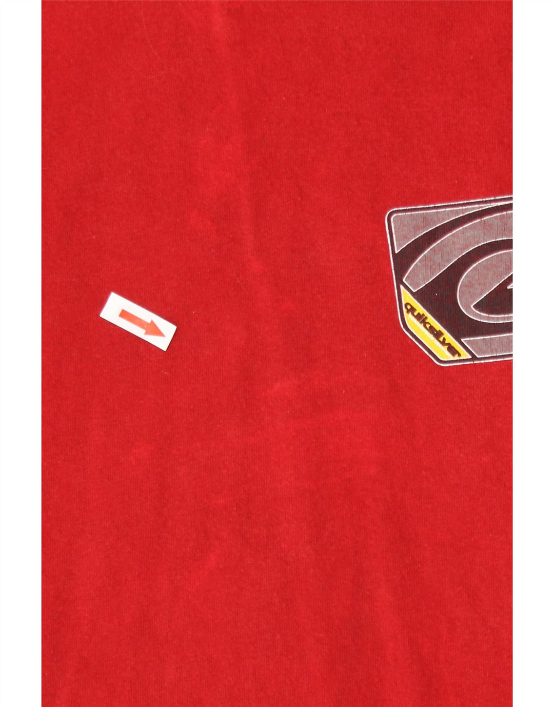 Quiksilver Camiseta gráfica para hombre Top grande de algodón rojo