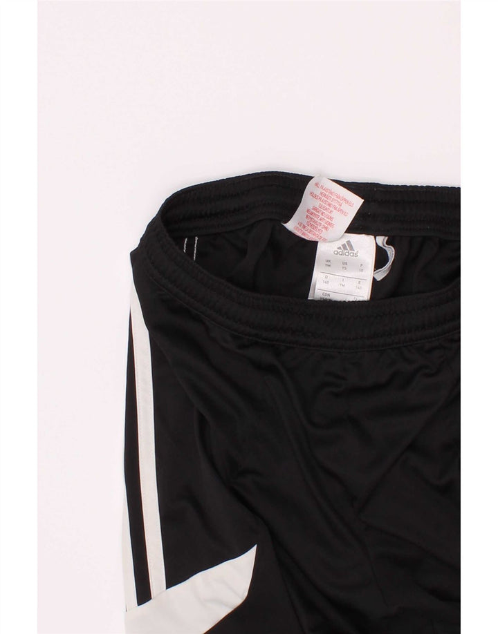 Adidas Pantalones cortos deportivos para niños 9-10 años Mediano Negro Colorblock Poliéster