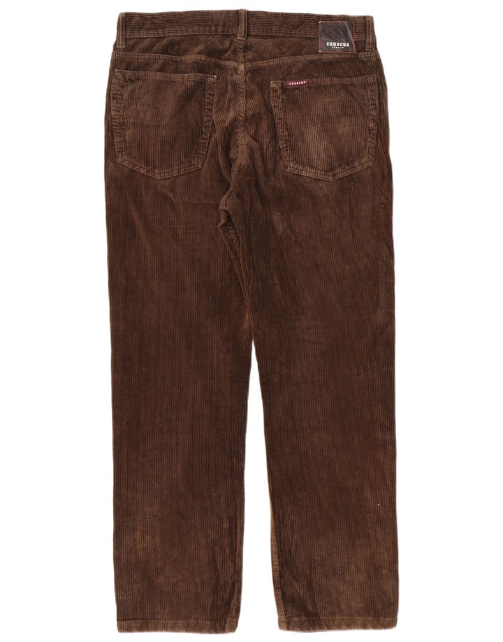 Pantalón Carrera Recto De Pana Para Hombre W34 L30 Marrón