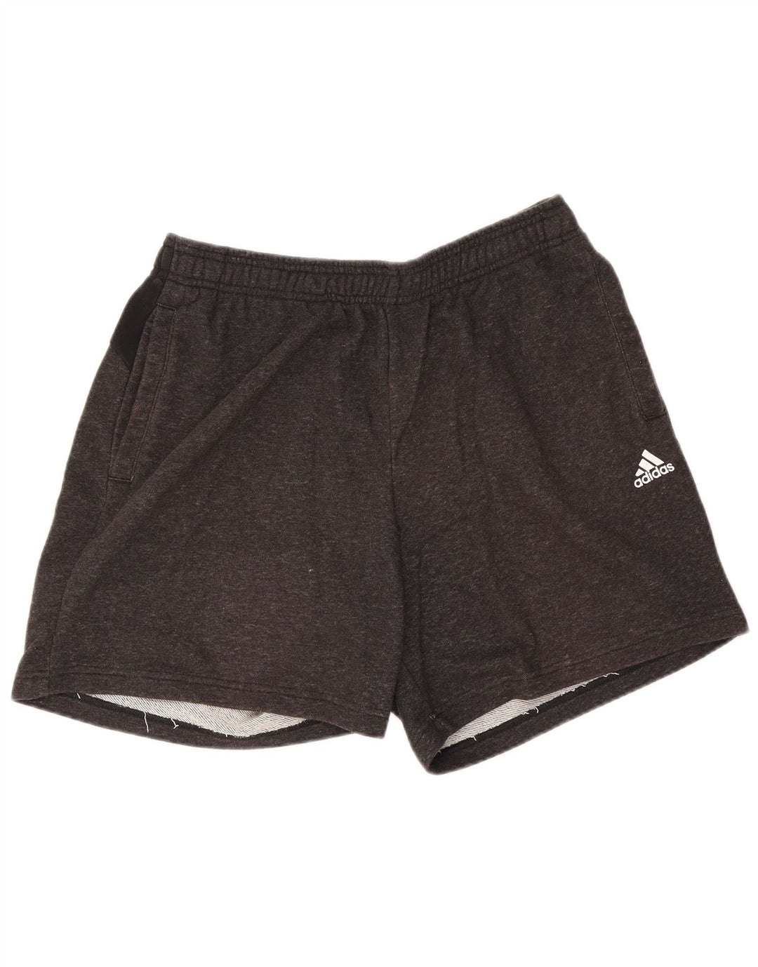 Adidas - Pantalones cortos deportivos para hombre (algodón gris grande)