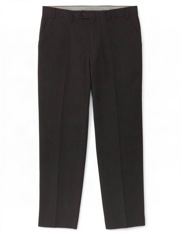 Marks & Spencer Pantalón de traje recto para hombre W36 L31 Gris a rayas