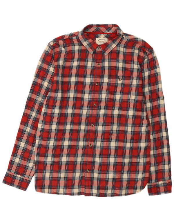 Camisa de franela de corte regular para hombre de Fat Face XL de algodón a cuadros rojos
