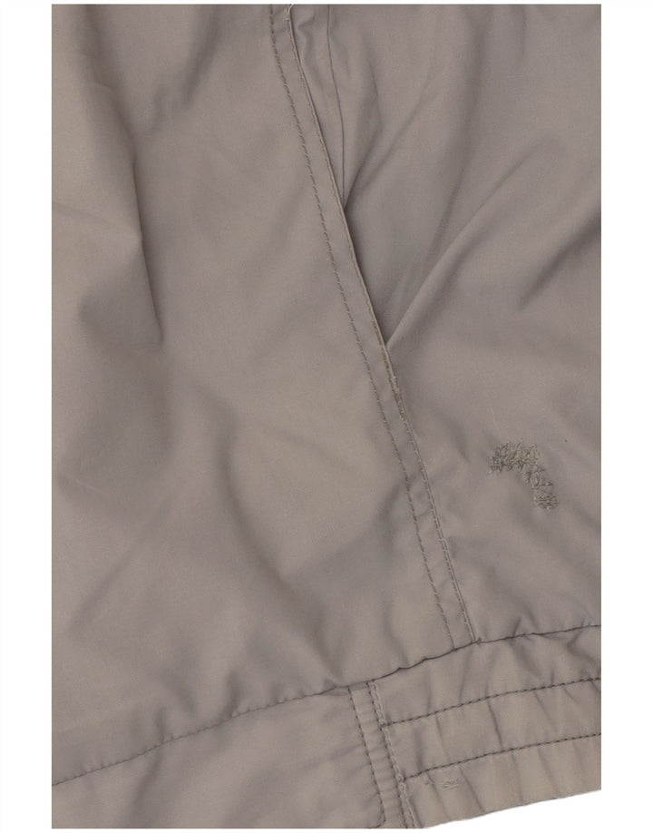 Vintage hombres bombardero chaqueta Reino Unido 40 gris grande