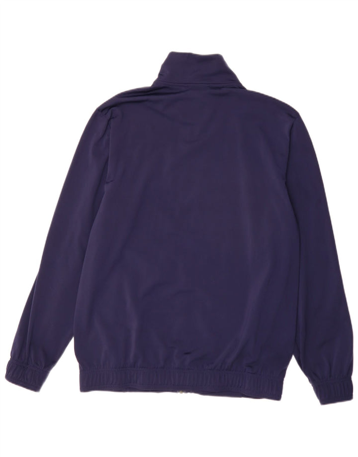 Puma Chaqueta superior de chándal para hombre Poliéster color block azul marino mediano