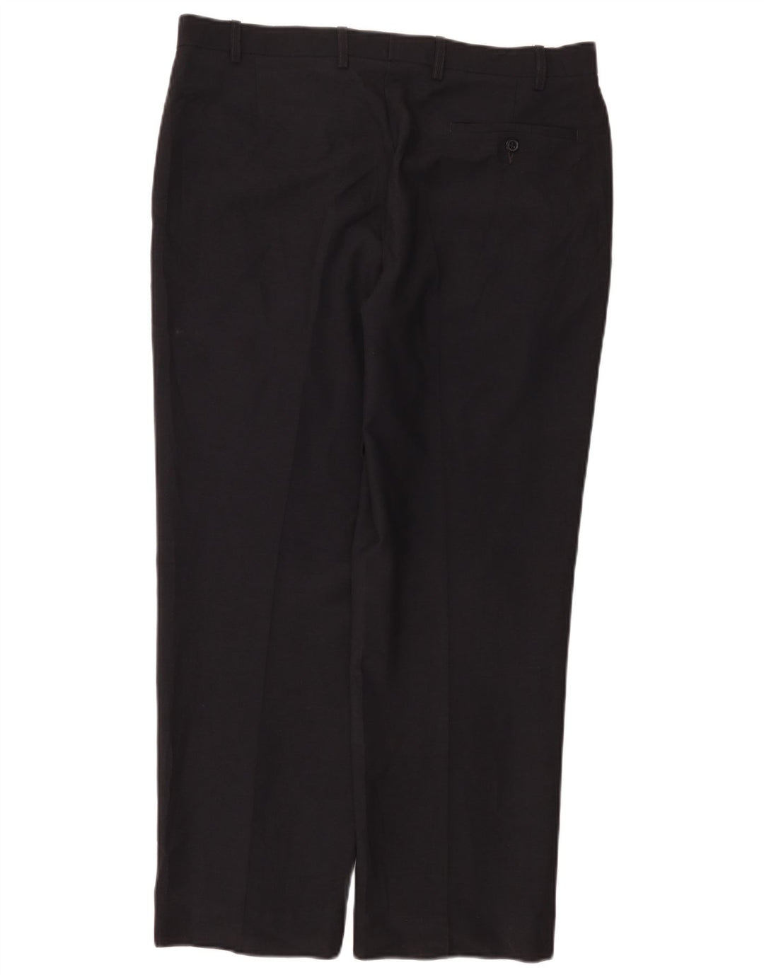 Marks & Spencer Pantalones de traje rectos a medida para hombre W36 L29 Azul marino