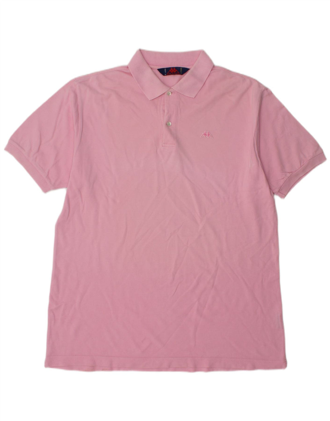 Polo Kappa Hombre Grande Rosa Algodón
