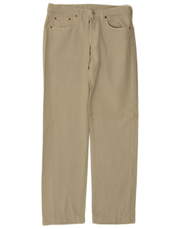 Levi's Mens 501 Pantalones Casuales Rectos W34 L31 Algodón Verde