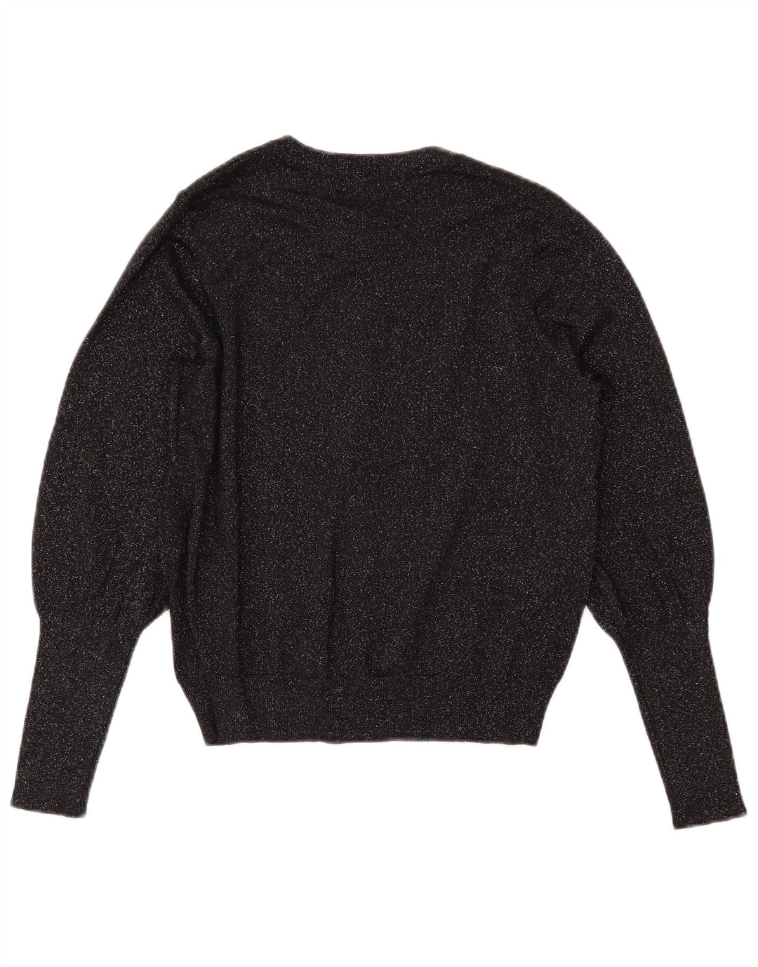 MARKS & SPENCER Suéter tipo cárdigan corto para mujer Reino Unido 44 Medio negro moteado