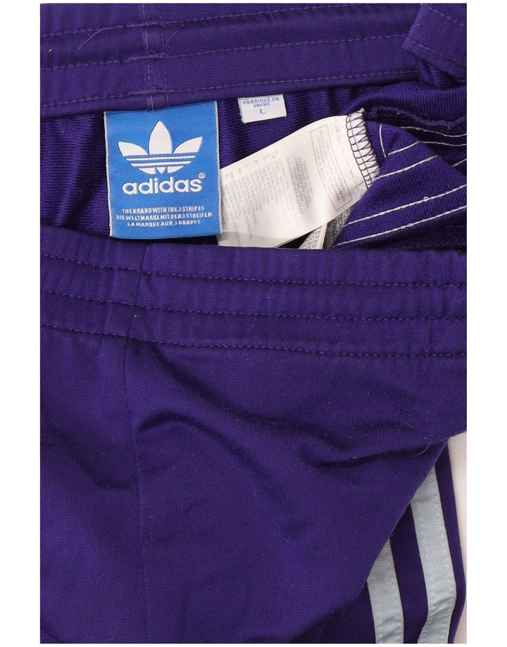 Pantalones de chándal ADIDAS para hombre, poliéster morado grande