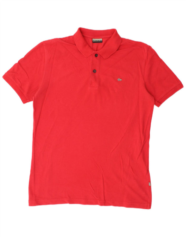 Napapijri Polo Hombre Algodón Rojo Medio