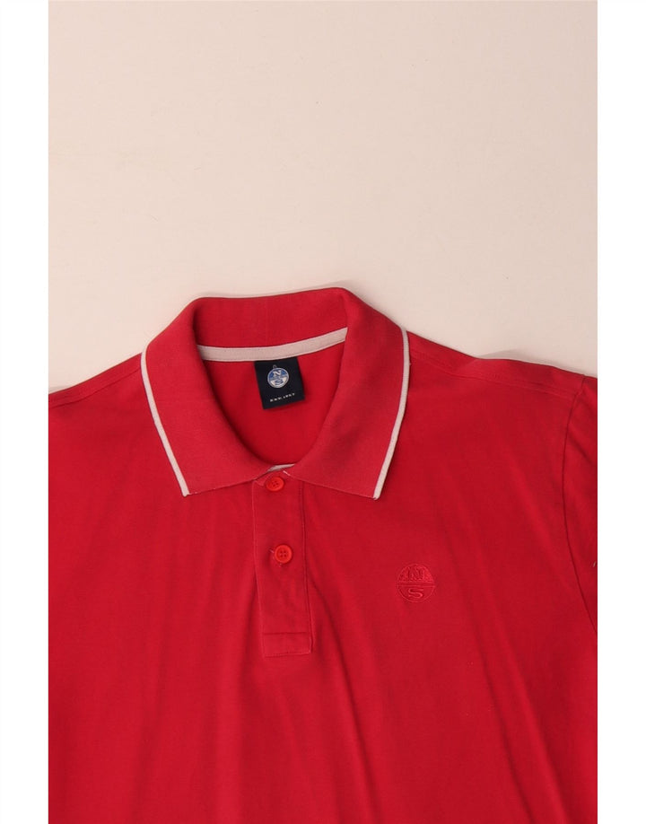 NORTH SAILS Polo Hombre Algodón Rojo Medio