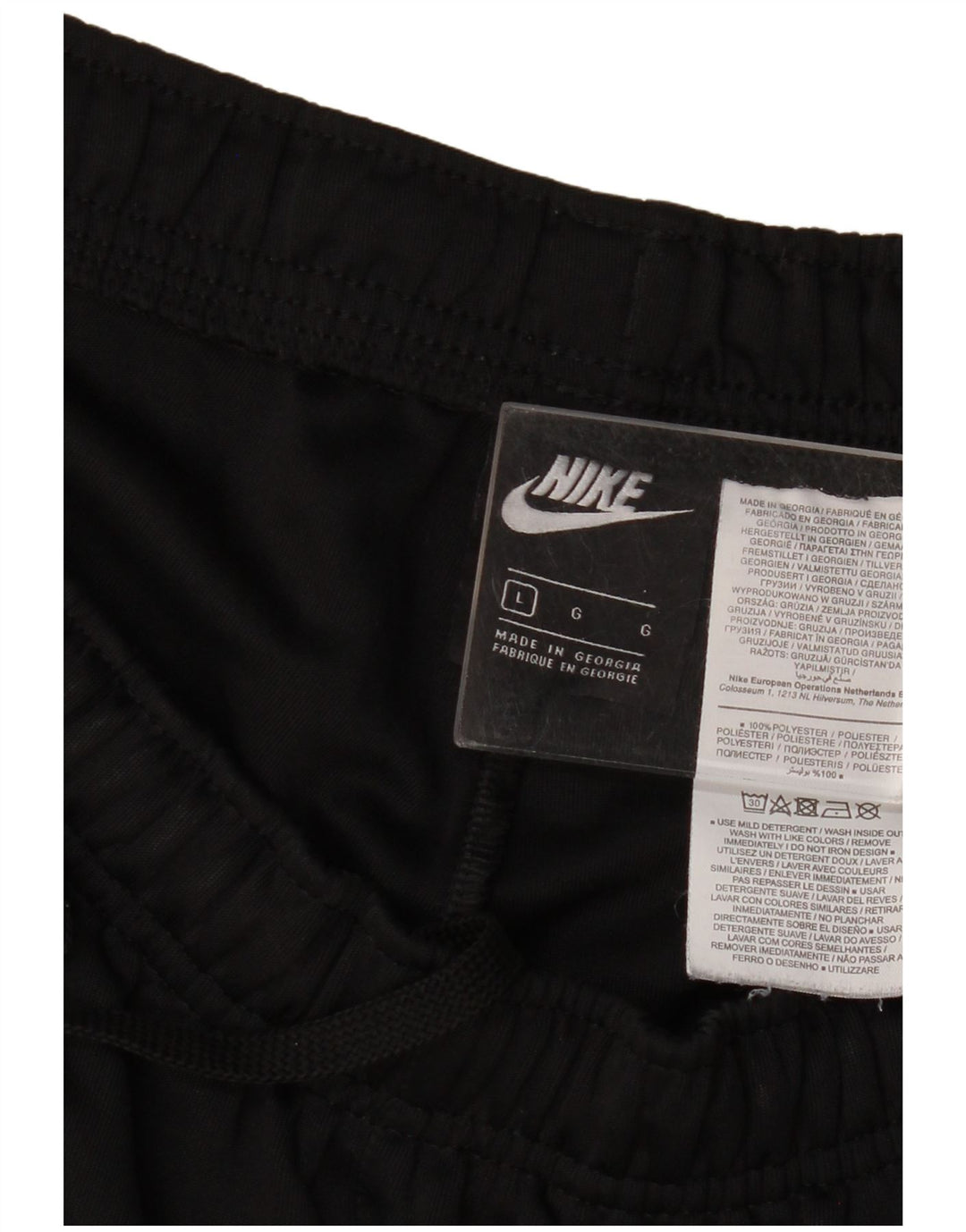 Nike - Pantalones de chándal para hombre, color negro, poliéster